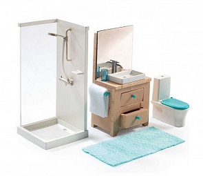 Мебель для кукольного дома – Ванна (Djeco, 07824k)